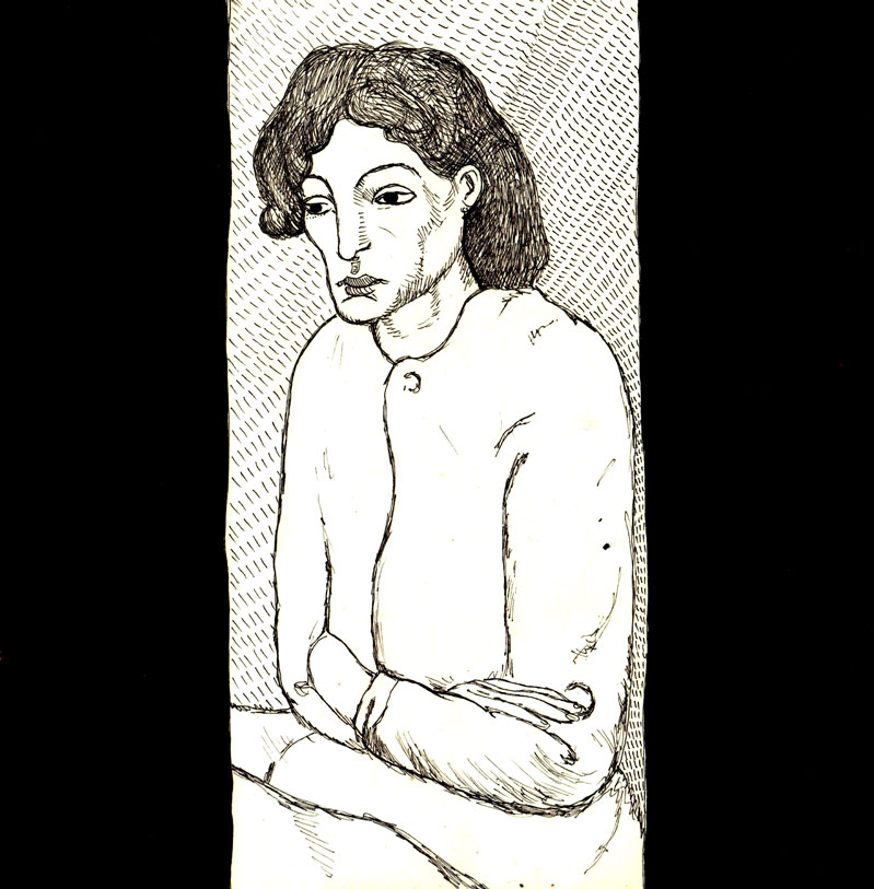 Mujer-pensando-por-Bernat-Gustà